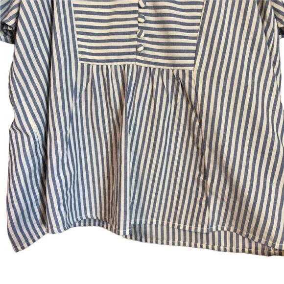 Madewell courtyard flutter-sleeve top in stripe - Picture 10 of 12